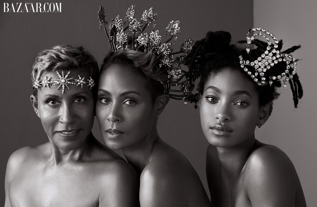 Jada Pinkett, Willow Smith, Adrienne Banfield-Norris, Harper's Bazaar